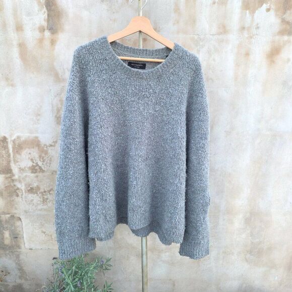 All Saints Sweaters - All saints oversized nubby textured gray sweater